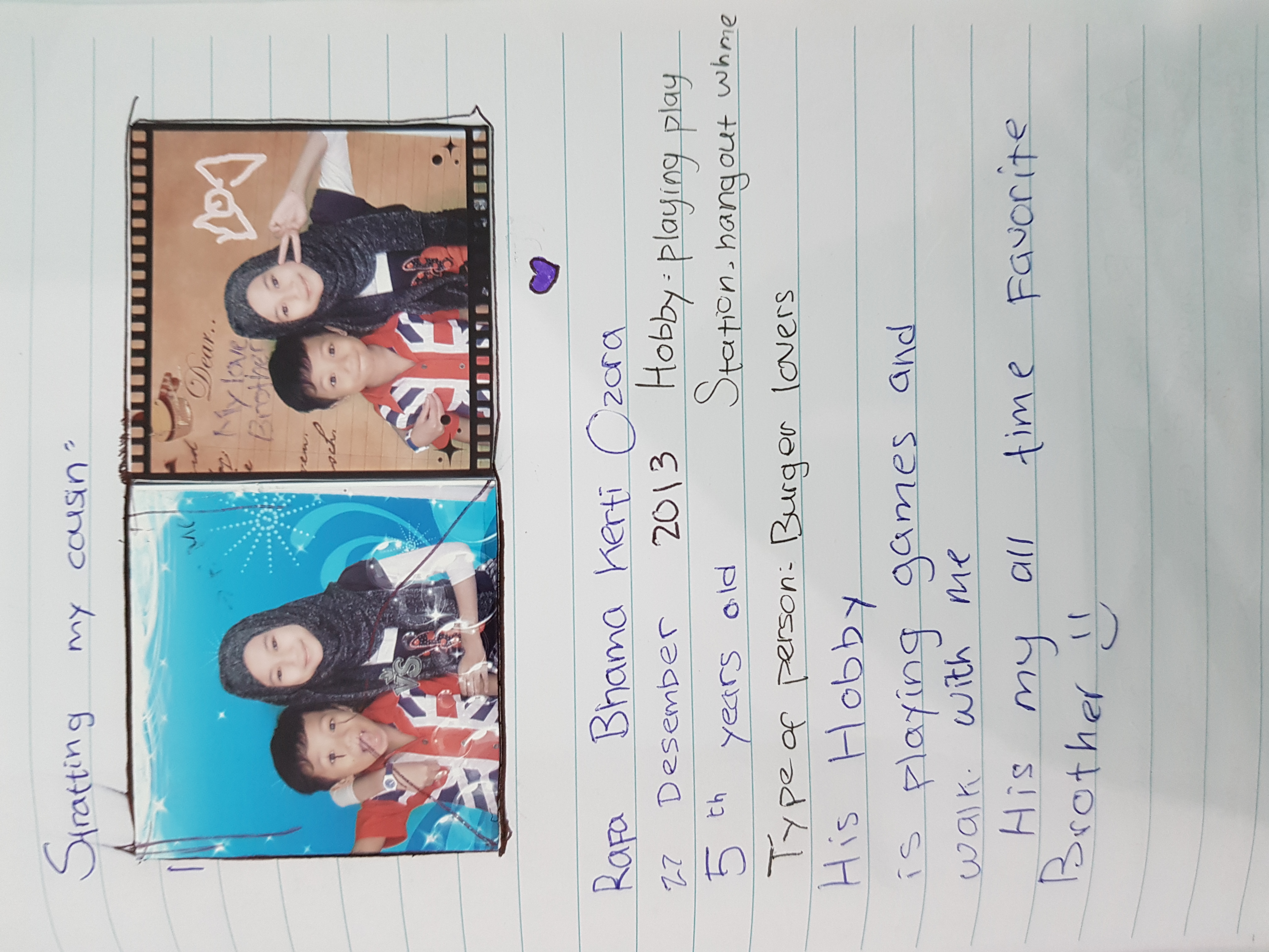 Mbak Vira note for Dik Bhama