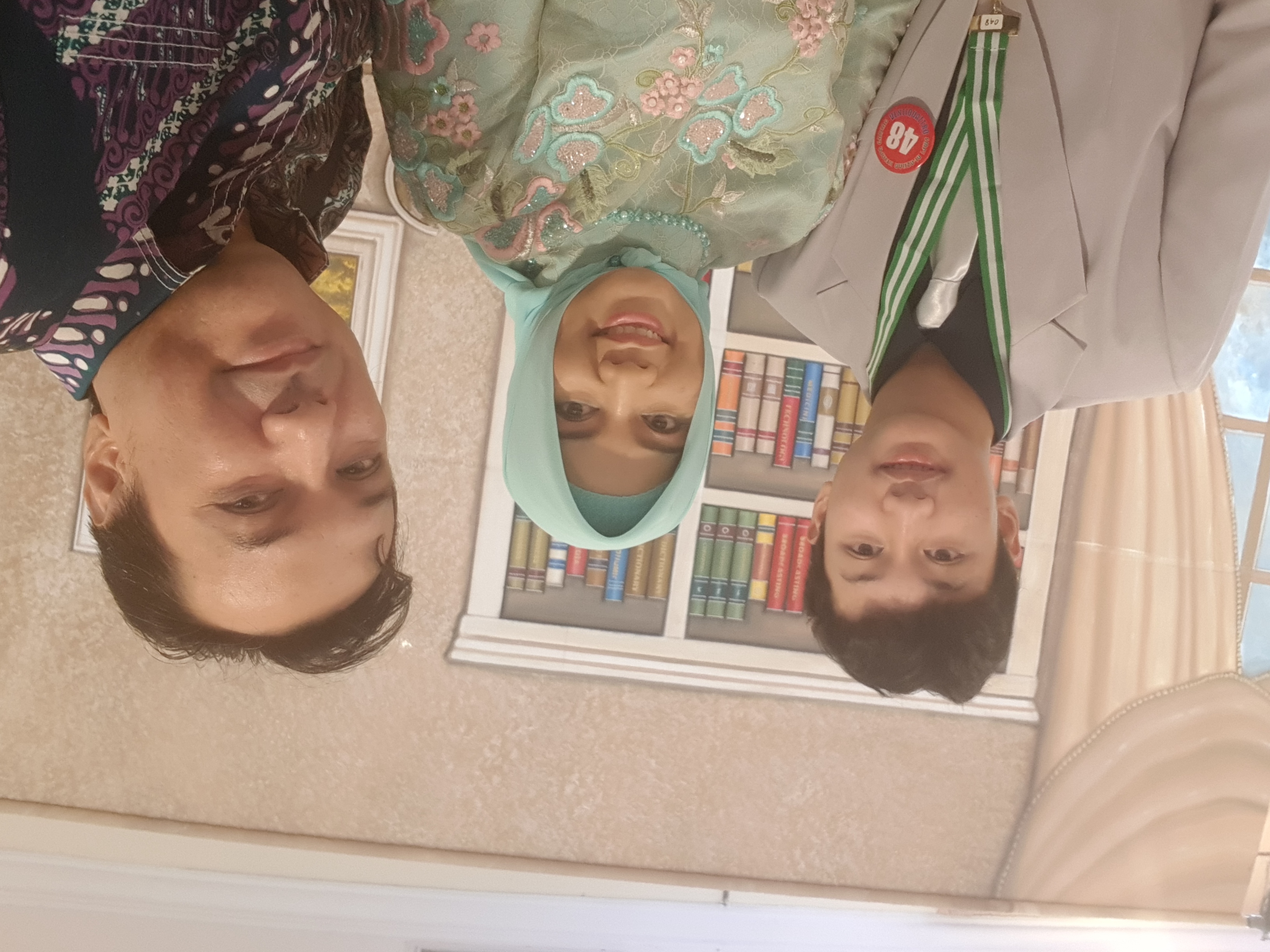 Mas Danish graduation from SMP Al Azhar Kelapa Gading